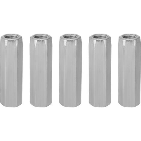 5pcs in steel plated zinc M10 40/50 Long Hex Nut Hexagonal Filened Filders (M10 50) (1/5)