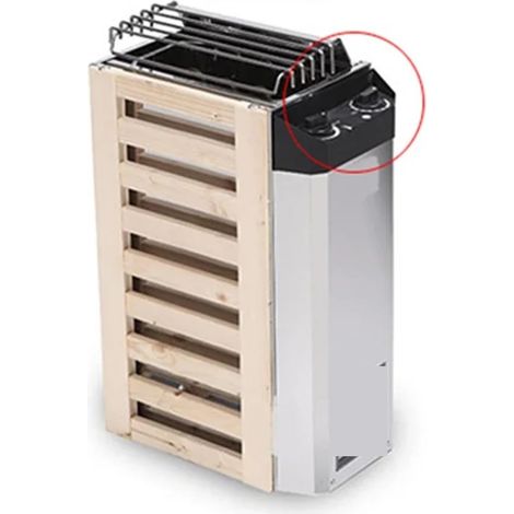 Mini poêle de Sauna Domestique en Acier Inoxydable, poêle à Vapeur, équipement de Sauna, contrôle Interne/contrôle Externe(Internal control-3k) (1/5)