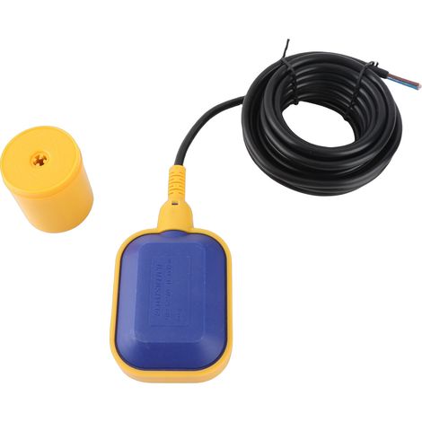 Interrupteur à Flotteur Submersible avec Cable de 5m - Contrôle Automatique Pompes, Polypropylene, 250V, 4A, pour Réserves Liquides (1/4)