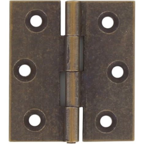 CERNIERA FRESATA PIANA OTTONE BRONZ 40X35 MM