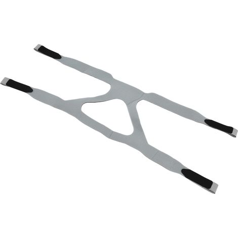 Bandeau anti-ronflement universel en nylon élastique pour appareils de protection respiratoire, gris (1/5)