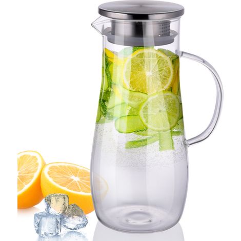 Alpina - Caraffa in vetro borosilicato con manico 1,4 l