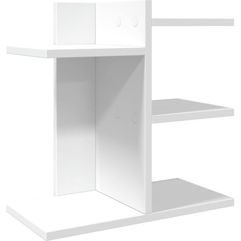 Organizador de armario de oficina 42 x 215 x 42 cm madera de ingeniería Blanco 020043562
