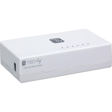 TECHLY Switch Hub 10/100 Mbps Fast Ethernet 5 Porte (1/5)