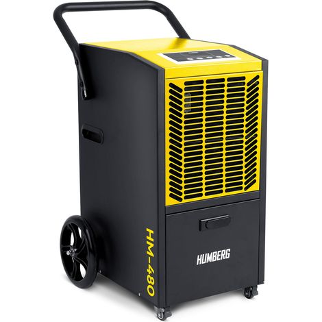 Déshumidificateur industriel 50 l/24 h – Pompe à eau jusqu'à 5 m – Fonctionnement silencieux 52 dB – Pour murs et sols humides (1/5)
