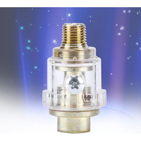 Graisseur pneumatique mini en ligne 1/4" BSP pour outil à air et tuyau de compresseur, lubrificateur compact. (1/5)