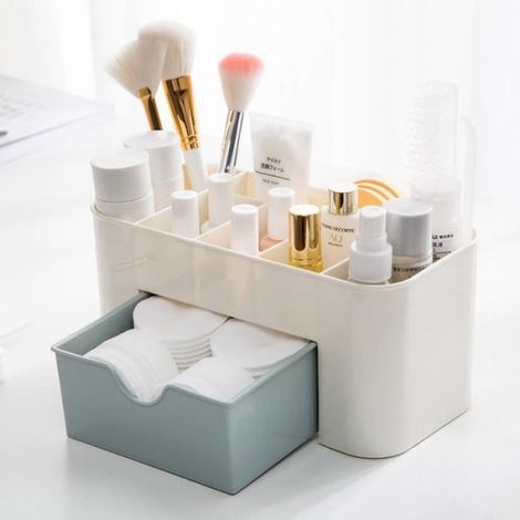 Organiseur Maquillage - Tiroir Rangement Cosmétiques Plastique - Pour Salle De Bain Bureau - 1 Pièce (1/3)