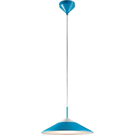 Lampada a sospensione lampada a sospensione sala da pranzo lampada soggiorno sala da pranzo, retro blu, LED 12W 960Lm bianco caldo, DxH 32x150cm