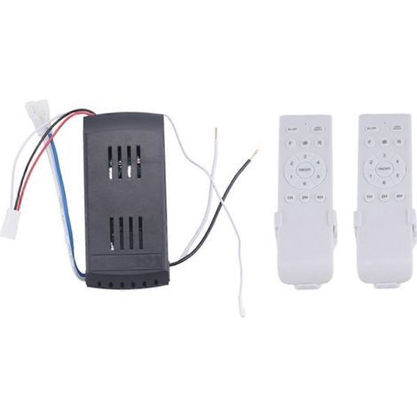 Kit de télécommande universelle pour ventilateur de plafond 40 W, 6 vitesses, avec fonction minuterie, compatible avec les ventilateurs et luminaires de plafond à courant continu.