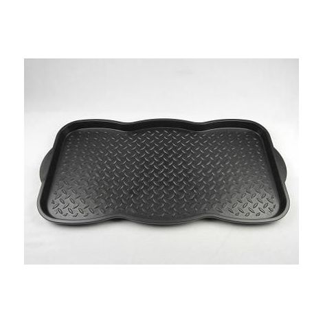 TrendLine Schuhabtropfschale Schwarz ca. 75,5 x 38 cm Schuhmatte Schuhwanne