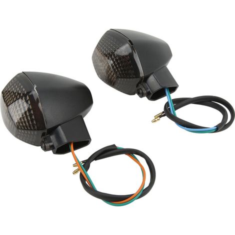 EVGATSAUTO Clignotant, 12V 6W 2pcs Moto Clignotant Clignotant Lampe Clignotants Arrière Remplacement pour DL 650/1000 V-Strom 2006 2007 2008 2009 2010 2011 2012(le noir). (1/5)