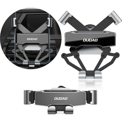 Supporto Gravity per auto per smartphone, nero (1/5)