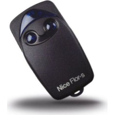 Télécommande Nice – 2 canaux 433,92 MHz – Portée 150 m en extérieur, 35 m en intérieur – Alimentation par pile 12 V 23 A – Indice de protection IP40 – FLO 2 RS (1/2)