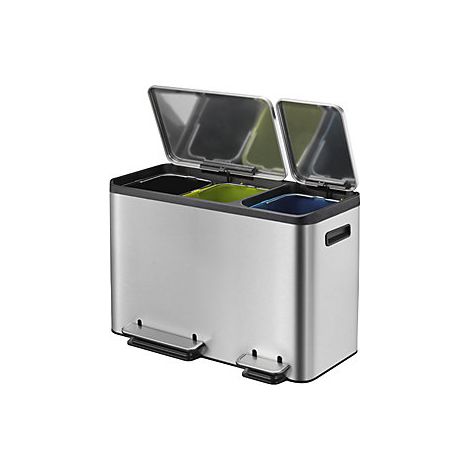 EKO  Bidone a pedale  capacità 3 x 12 l  largh x alt x prof