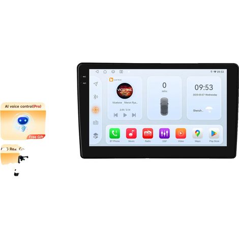 Lettore multimediale per auto, touchscreen, supporta diversi formati, compatibile con Citroën Berlingo B9 / Peugeot Partner 2008-2019, QS1 AHD2 AI (1/2)