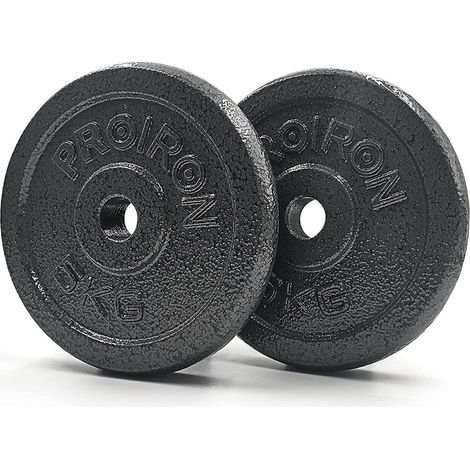 PROIRON Hantelscheiben-Set aus Gusseisen 1,25/2,5/5/10 kg für 2,5 cm (1/5)