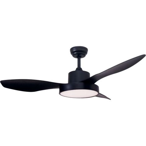 Biula Deckenventilator mit einstellbarem CCT-Licht und Ø122 DC-Steuerung Schwarz