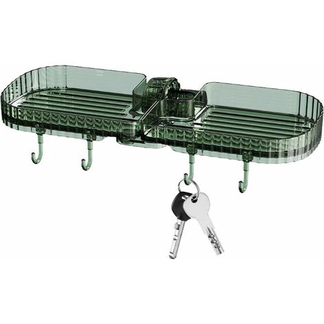SHINING HOUSE Küchenarmatur-Schwammhalter, Spülbecken-Organizer-Halter mit Haken – stabiler Spülbeckenhalter, Caddy-Organizer-Halter, Küchenspüle-Organizer-Halter (1/5)