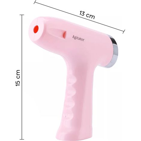 Mini batidora recargable con batidor de huevos y triturador 5 velocidades  Color: Rosa