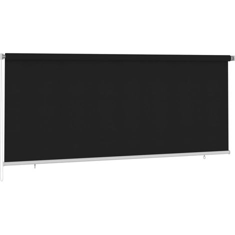 Persiana enrollable de exterior 350x140 cm negro vidaXL