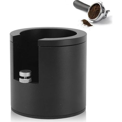 Soporte portafiltro estación prensado espresso aluminio, soporte/prensa portafiltros 51 mm, 53 mm 58 mm, estación prensado espresso aluminio (1/5)
