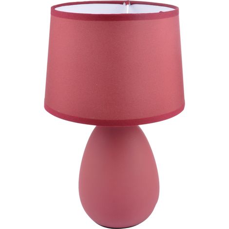 Lampe effet mat lie de vin rouge 41 cm