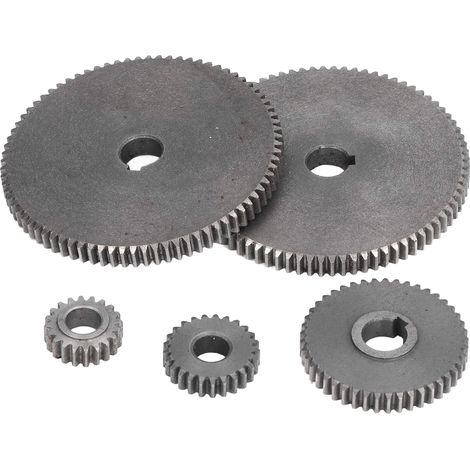 Kit d'engrenage de tour en métal Mini T80 T45 T25 T20, 5 pièces, Kit de remplacement d'accessoires pour la coupe