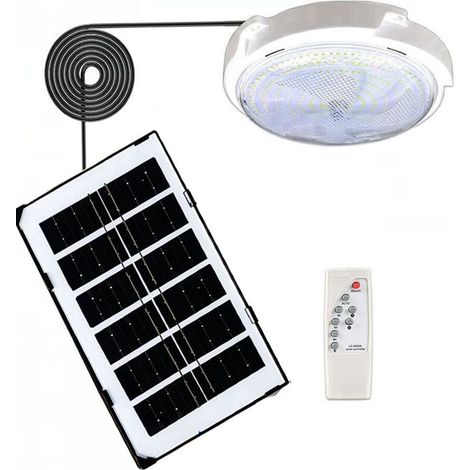 IP66 Intelligente Solar-Deckenleuchte für den Innenbereich, Solar-Außenleuchte mit Lichtleiste für Flur und Garten (65W) (1/5)