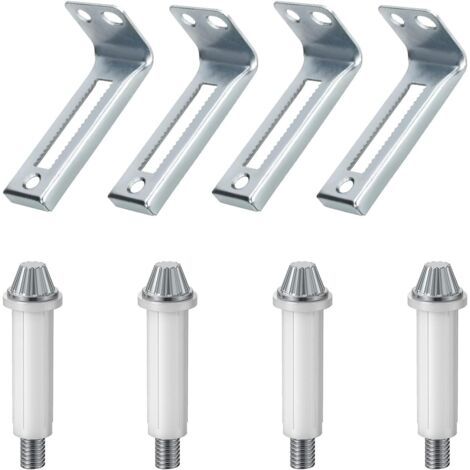 Quincaillerie pour portes pliantes, kit de pivot inférieur pour 4 portes et support de pivot, pièces de réparation pour portes de placard pliantes. (1/5)