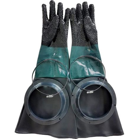 Gants de sablage SandBlaster Parts 60 cm ou anneaux pour armoire Sandblast H607 (1/5)
