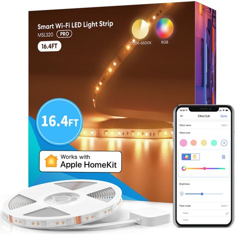 Meross LED-Band Verbunden Multicolor 5 Meter (1/2)