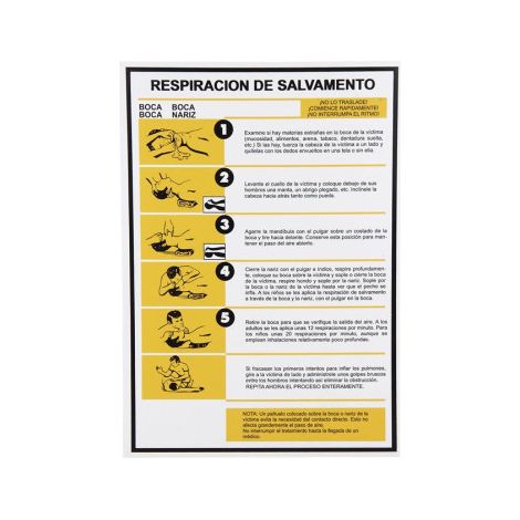 Señal Respiración de salvamento