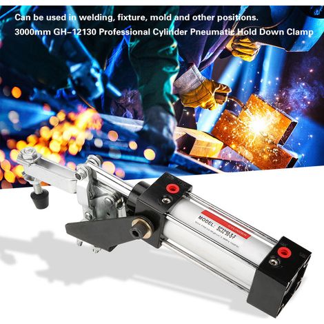 Pince de serrage pneumatique professionnelle pour vérin GH-12130 de 300 mm