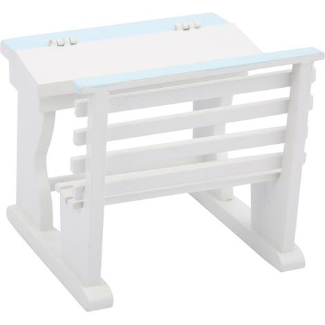 Table miniature en bois pour maison de poupée, meubles décoratifs à l'échelle 1:12, set pour chambre de poupée, accessoire réaliste. (1/5)