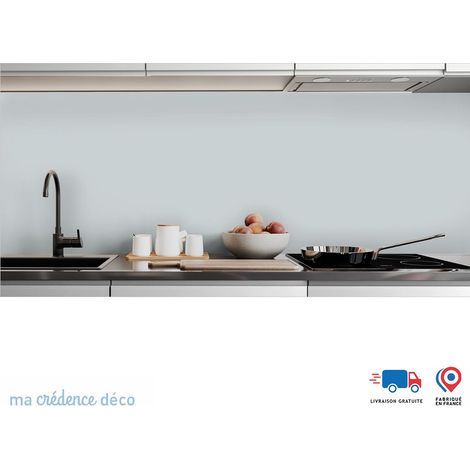 Crédence : Gris clair argenté - Alu composite - 120 - 60 (1/3)