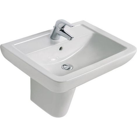 Ideal Standard Lavabo Eurovit 650mm, 1 agujero para grifo, con