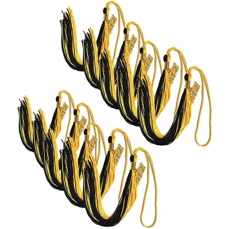 Pompons de remise de diplômes avec pendentifs dorés 2021