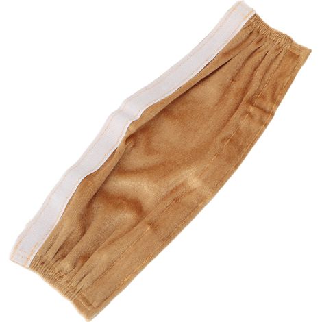 Protège-câbles et chaînes en flanelle avec fermeture velcro, beige, pour fils d'éclairage de lustres (1/5)