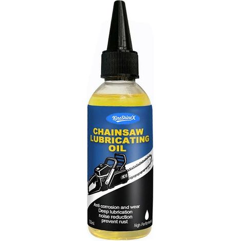 Huile de chaîne de tronçonneuse 100 ml, antirouille, non toxique, à base d'huile bio-minérale lubrifiante. (1/5)