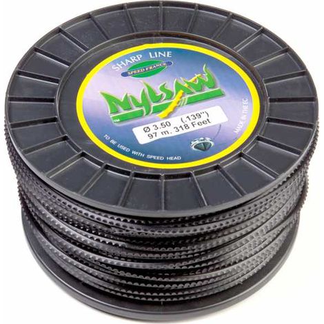 Fil nylon bobine cranté Nylsaw 3,5 mm x 97 m (1/5)