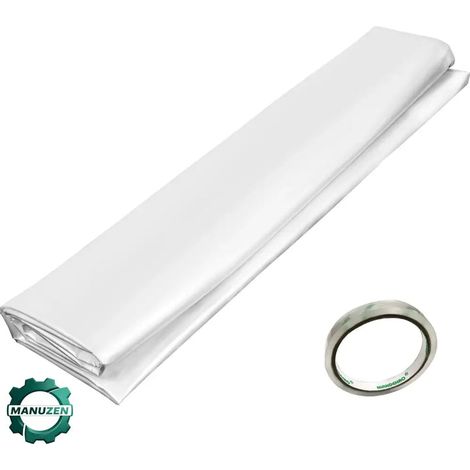 Manuzen Film De Serre Agricole Transparent UV Polyéthylène Pour Légumes 7,62 m × 2,44 m (1/3)