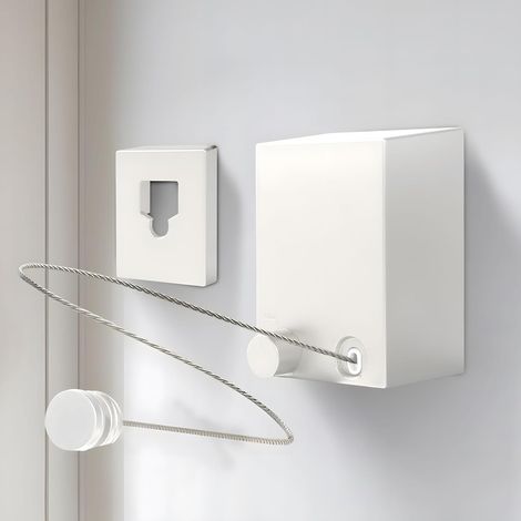 Ausziehbarer Wäscheständer, Wäscheständer für den Innenbereich, ausziehbarer Wäscheständer, hängt nicht durch, geeignet für Balkone, Innenhöfe und Waschküchen (1/5)
