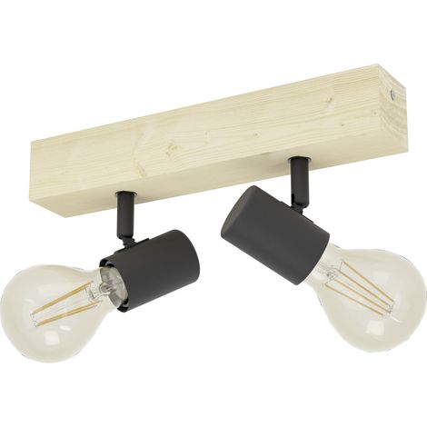 Strahler, Holz schwarz, Eglo Townshend Black Spot Eglo (1/2)