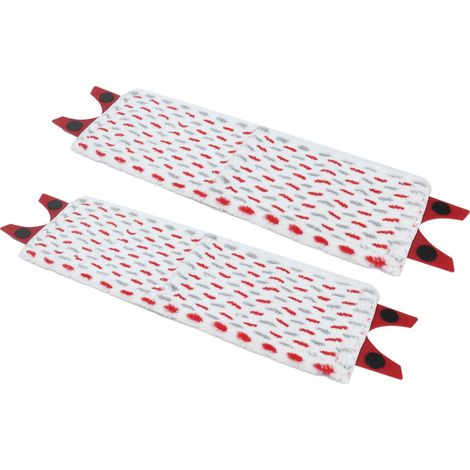 Lot de 2 lingettes pour balai à poussière en fibres ultrafines à haute humidité, compatibles avec le balai Vileda Ultramat Turbo XL (1/5)