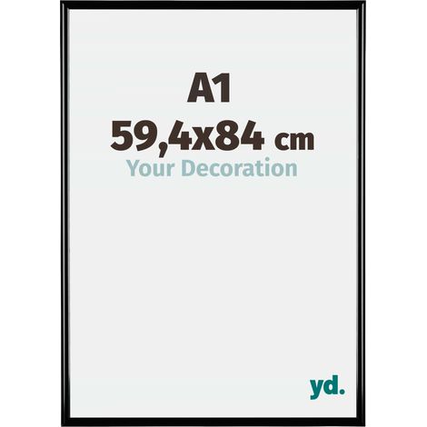yd. - Cadre photo A1 59.4x84 - Noir Brillant - Plastique - Bordeaux (1/5)