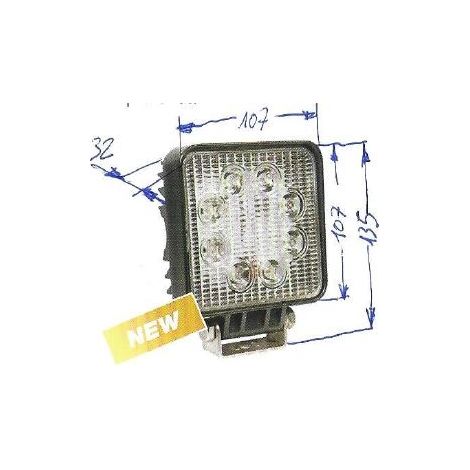 Faro lavoro 8 led 12-24V NEWGARDENSTORE 1850  lumens per trattore agricolo