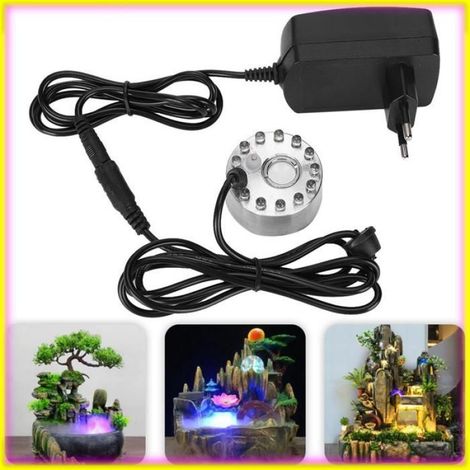 keenso Fabricant de brouillard Mini Brumisateur de Brouillard Atomiseur Ornement de Fontaine piscine artificiel Prise UE 100-240V (1/5)