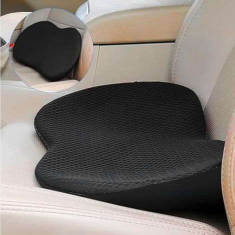 Coussin de siège de Voiture, Coussin Siège Auto Conducteur, Coussin Voiture Memoire de Forme, Coussin Coccyx Orthopédique Voiture pour Siège de Voiture (1/4)