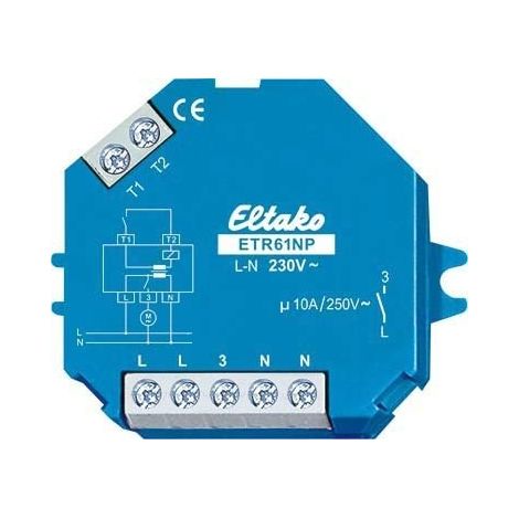 Eltako ETR61NP-230V relé negro 45x45x18 mm