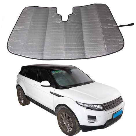 Parasole pour pare-brise de voiture compatible avec Range Rover Evoque L538 2012-2018, protection solaire pour pare-brise de voiture, parasol avant pliable, bloque les rayons UV parasoleil (1/5)
